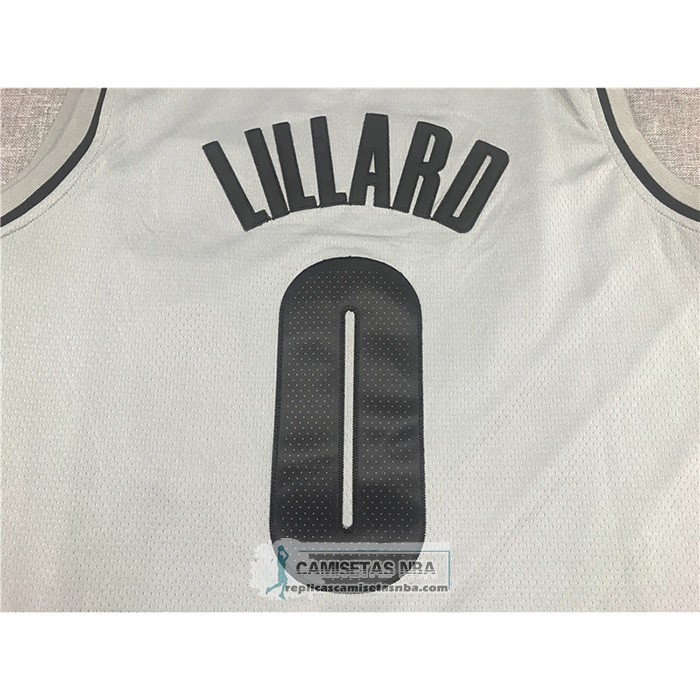 Camiseta Portland Trail Blazers Damian Lillard Earned 2020-21 Gris